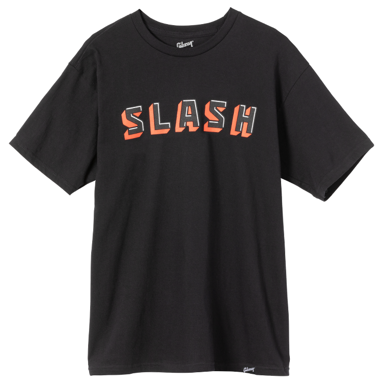 GIBSON ACCESSORIES SLASH T-SHIRT - BLACK (GA-SLSH-BLOCK-BLK)