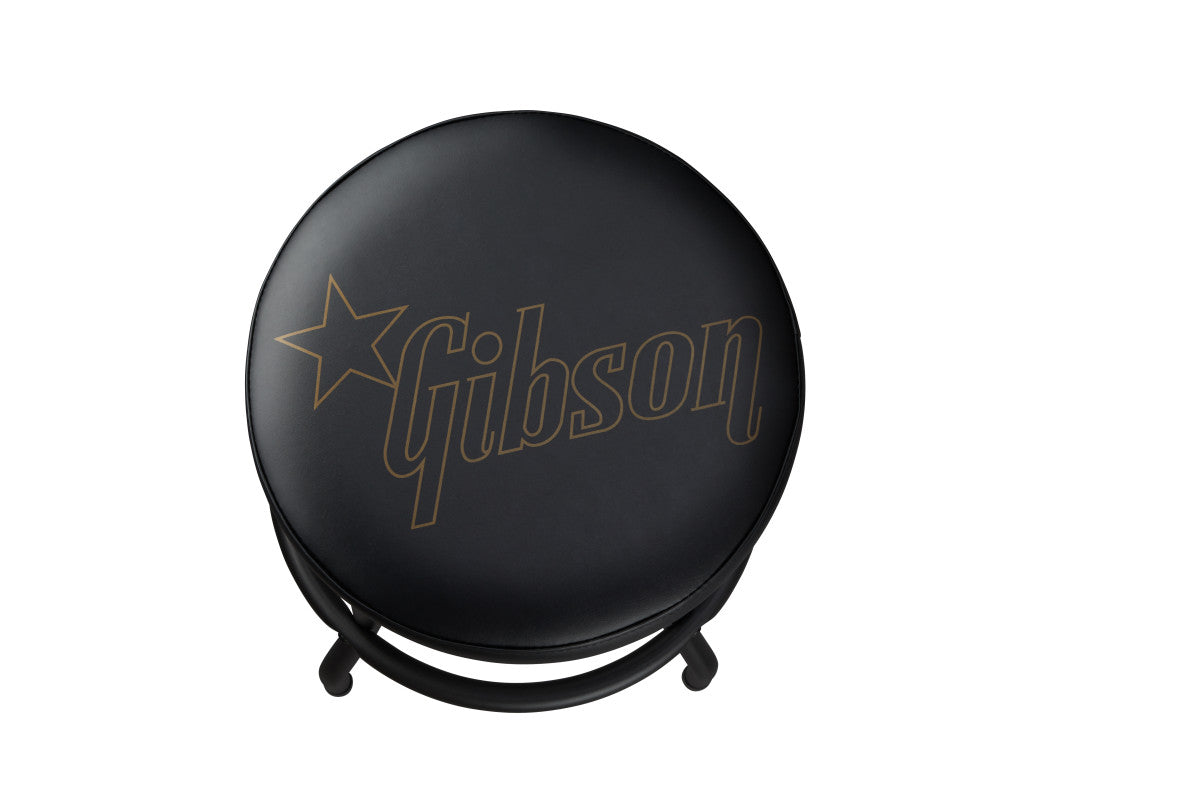 GIBSON ACCESSORIES PREMIUM PLAYING STOOL, STAR LOGO, SHORT (GA-STOOL4)