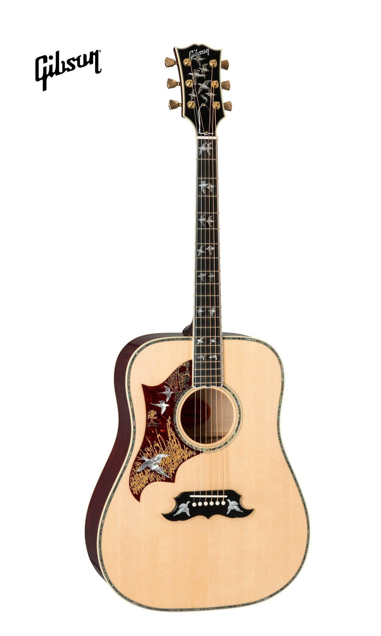GIBSON DOVES IN FLIGHT LEFT-HANDED ACOUSTIC GUITAR - ANTIQUE CHERRY