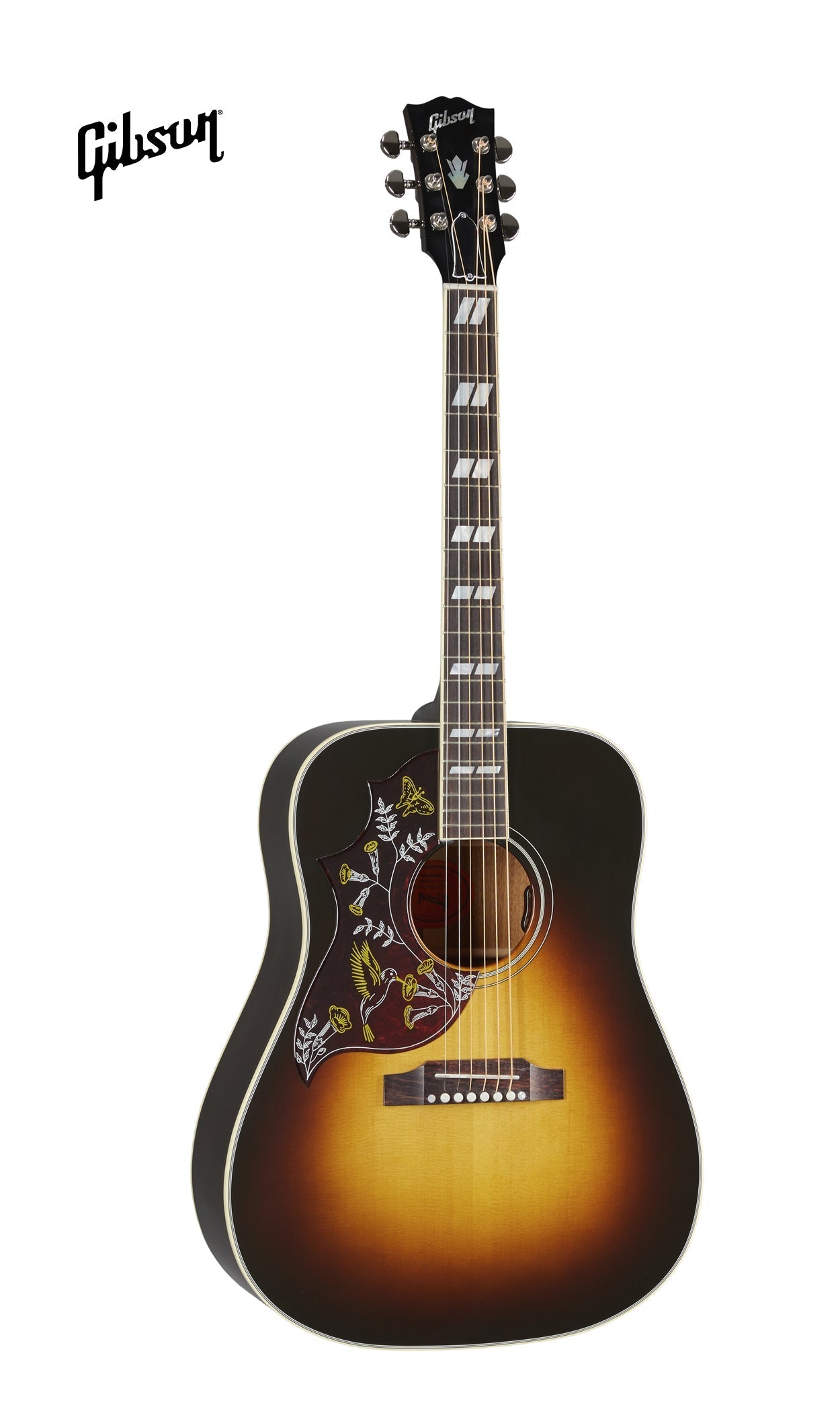 GIBSON HUMMINGBIRD STANDARD LEFT-HANDED ACOUSTIC-ELECTRIC GUITAR - VINTAGE SUNBURST