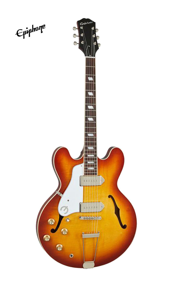 Epiphone USA Casino Left-Handed Hollowbody Electric Guitar, Case Included - Royal Tan [Made in USA]