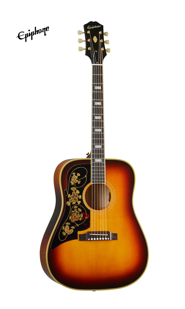 Epiphone USA Frontier Left-Handed Acoustic-Electric Guitar, Case Included - Frontier Burst [Made in USA]