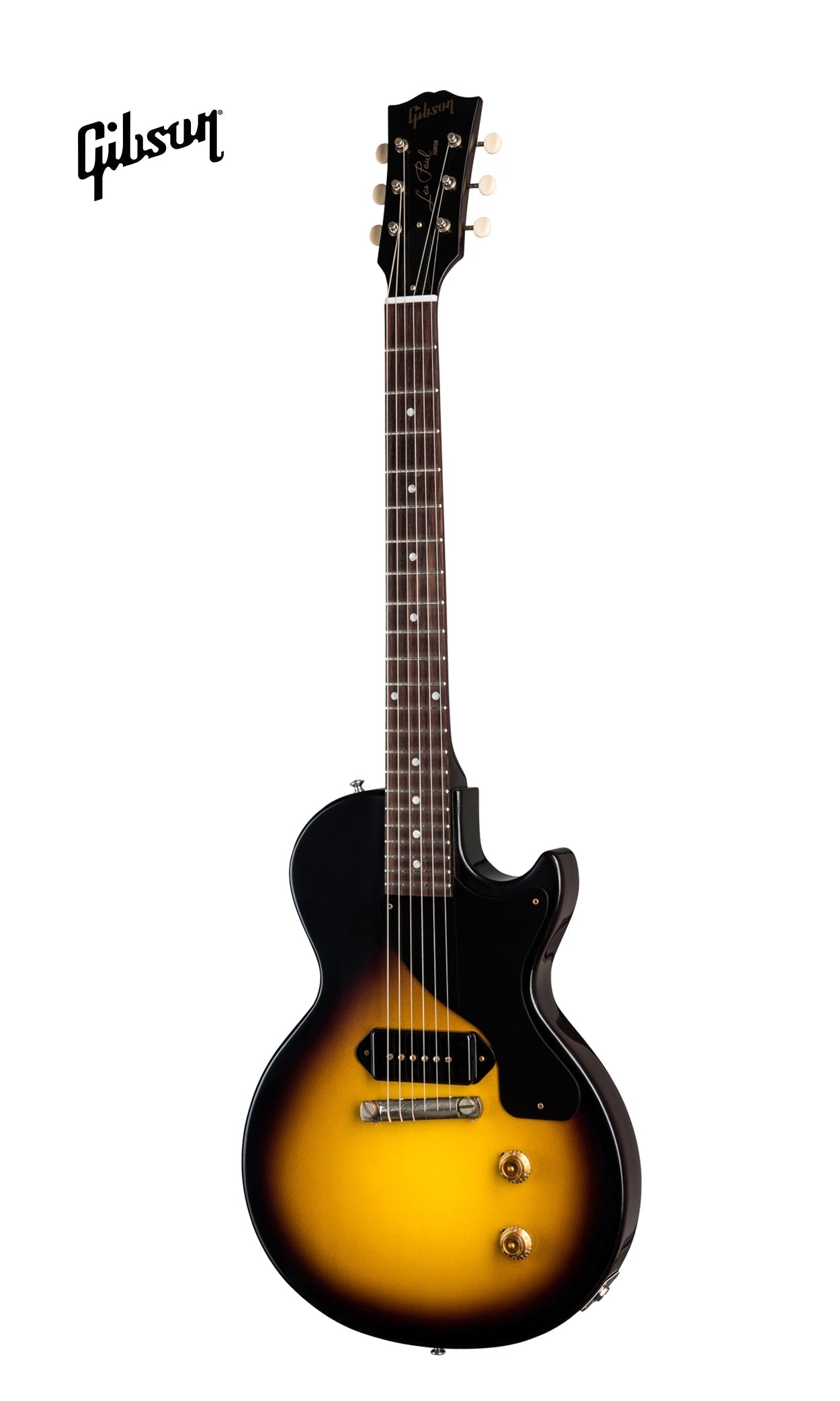 GIBSON 1957 LES PAUL JUNIOR SINGLE CUT REISSUE VOS ELECTRIC GUITAR - VINTAGE SUNBURST