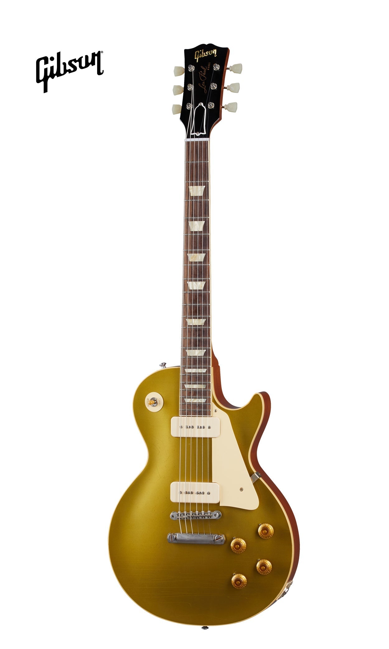 GIBSON 1956 LES PAUL GOLDTOP REISSUE ULTRA LIGHT AGED ELECTRIC GUITAR - DOUBLE GOLD