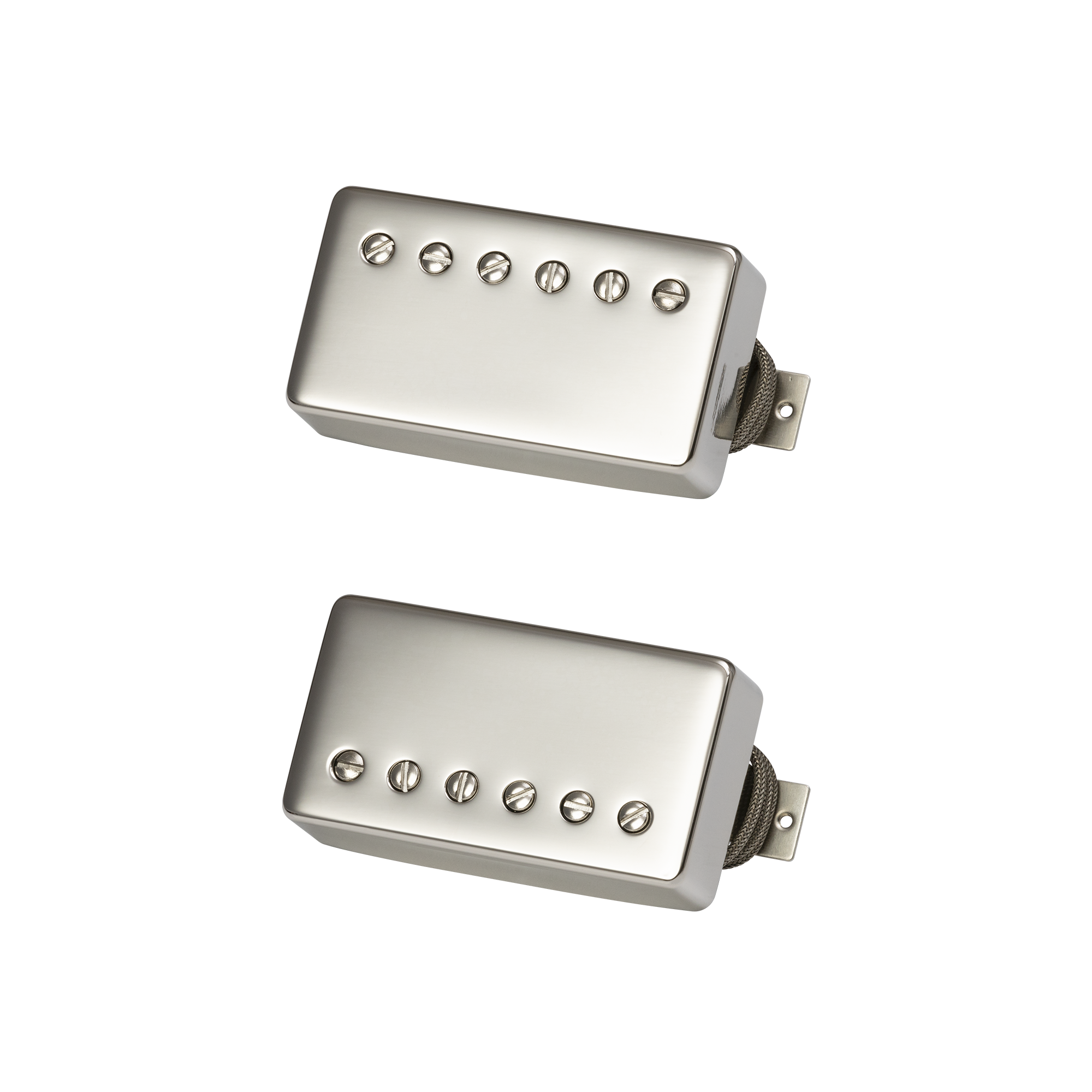 GIBSON ACCESSORIES CUSTOMBUCKER HUMBUCKER PICKUP MATCHED SET - NICKEL (PUCBDBNC2-SET)
