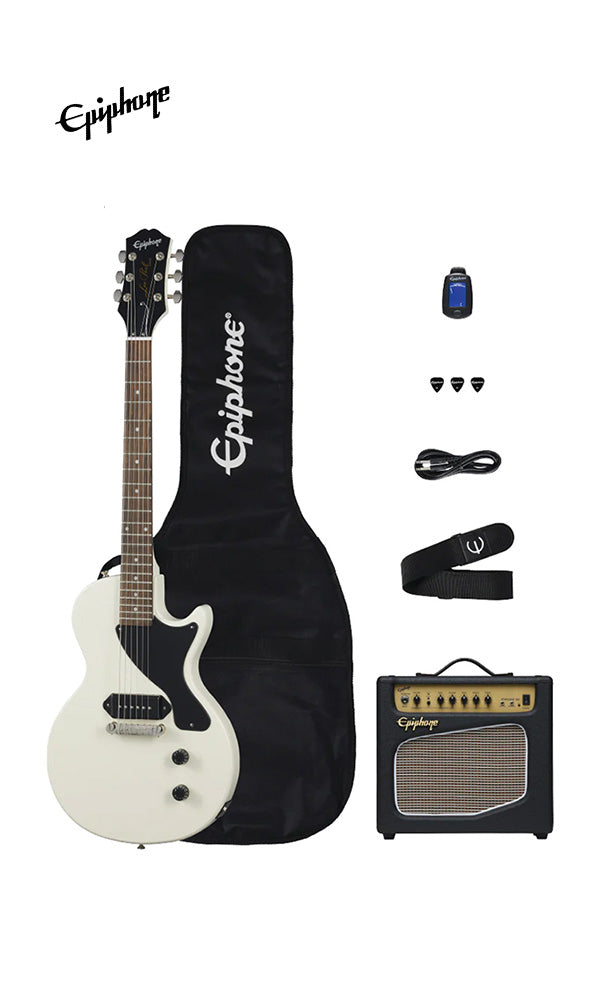 Epiphone Billie Joe Armstrong Les Paul Junior Player Pack - Classic White