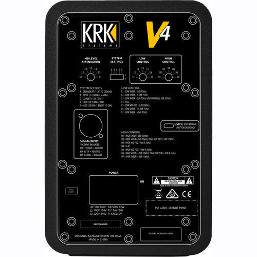 KRK V4 S4 4" Powered Studio Monitor (V4S4) - Pair