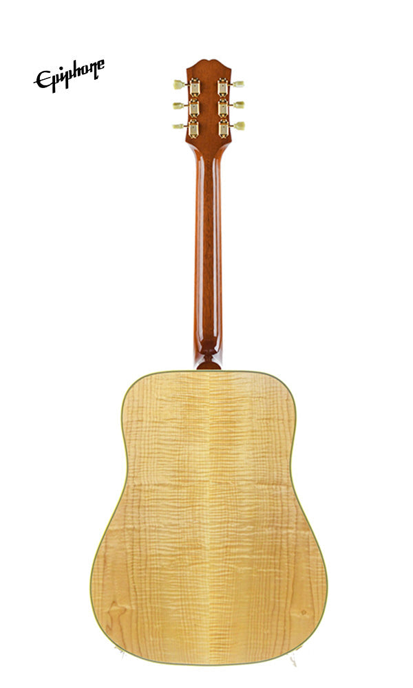 Epiphone USA Frontier Acoustic-Electric Guitar, Case Included - Antique Natural [Made in USA]