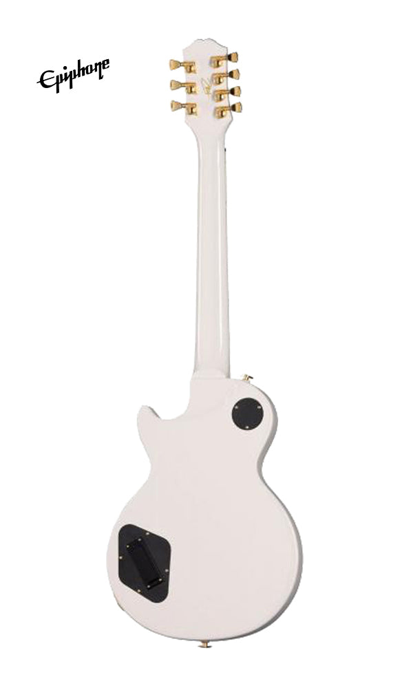 Epiphone Matt Heafy Les Paul Custom Origins 7-String Left-Handed Electric Guitar, Case Included - Bone White