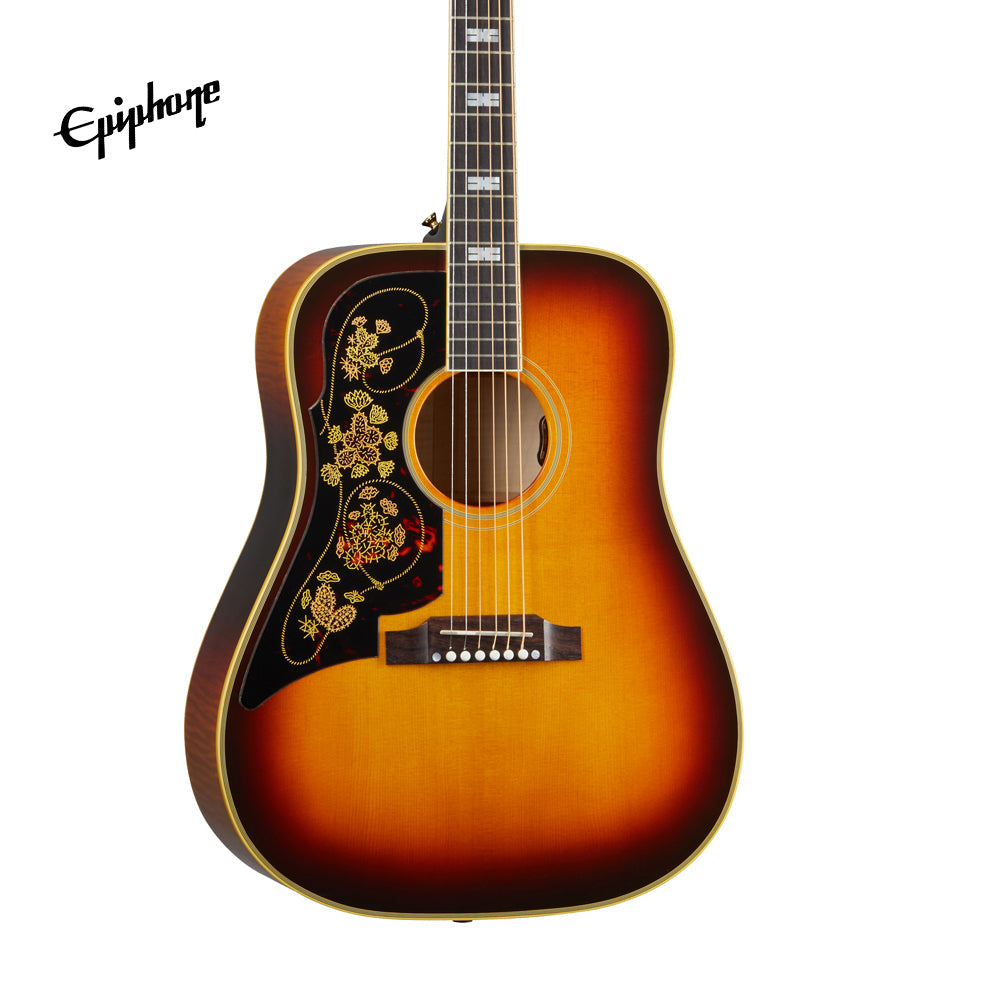 Epiphone USA Frontier Left-Handed Acoustic-Electric Guitar, Case Included - Frontier Burst [Made in USA]