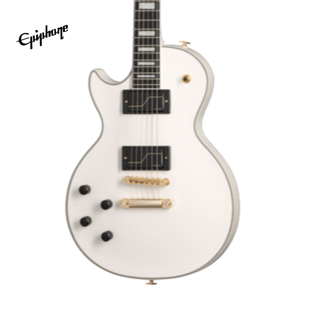 Epiphone Matt Heafy Les Paul Custom Origins Left-Handed Electric Guitar, Case Included - Bone White