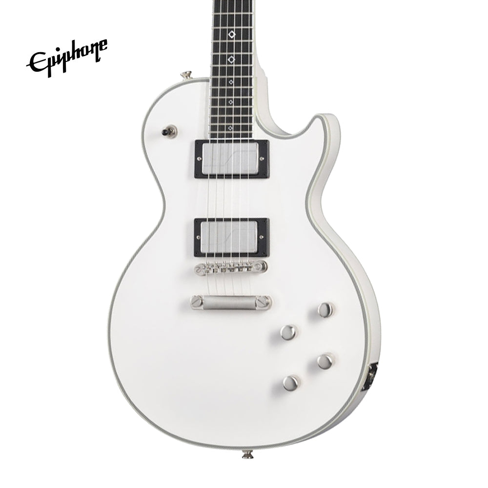 Epiphone Jerry Cantrell Les Paul Custom Prophecy Electric Guitar, Case Included - Bone White
