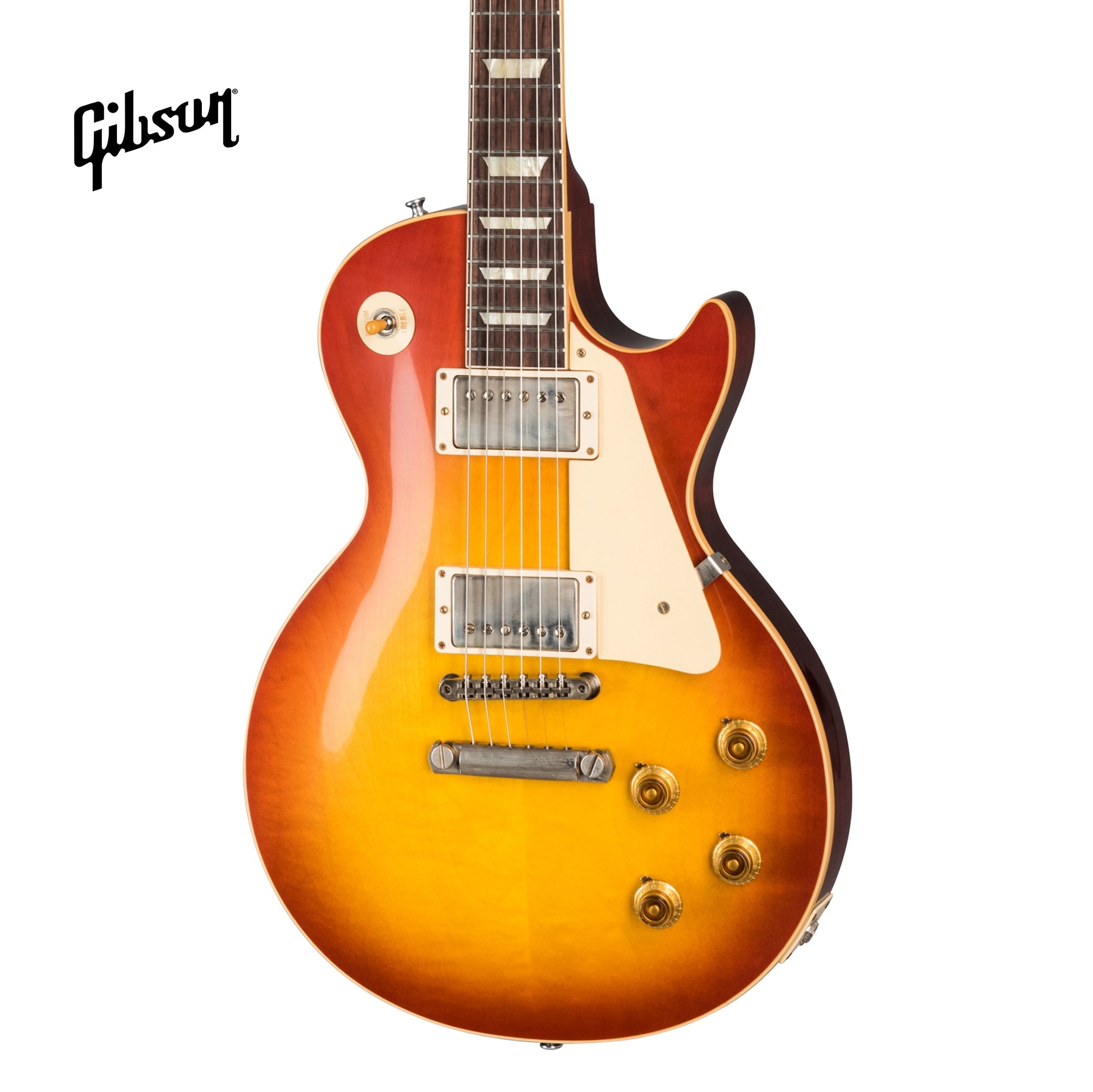 GIBSON 1958 LES PAUL STANDARD REISSUE VOS ELECTRIC GUITAR - WASHED CHERRY SUNBURST