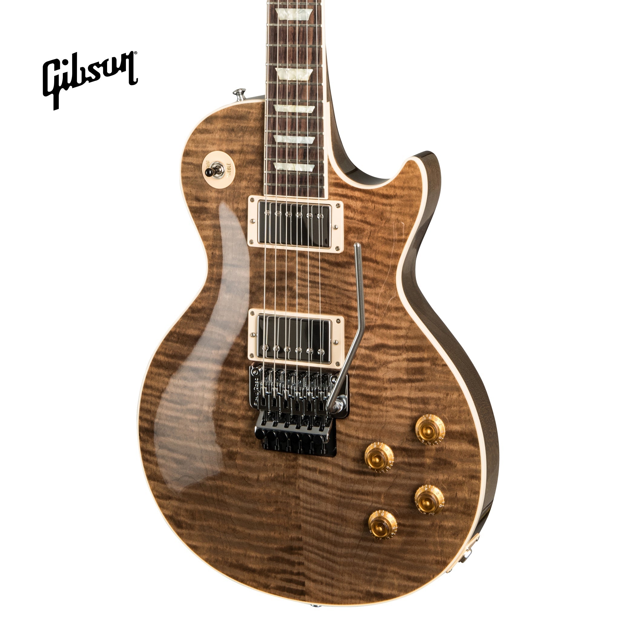 GIBSON LES PAUL AXCESS STANDARD FIGURED TOP FLOYD ROSE ELECTRIC GUITAR - DC RUST