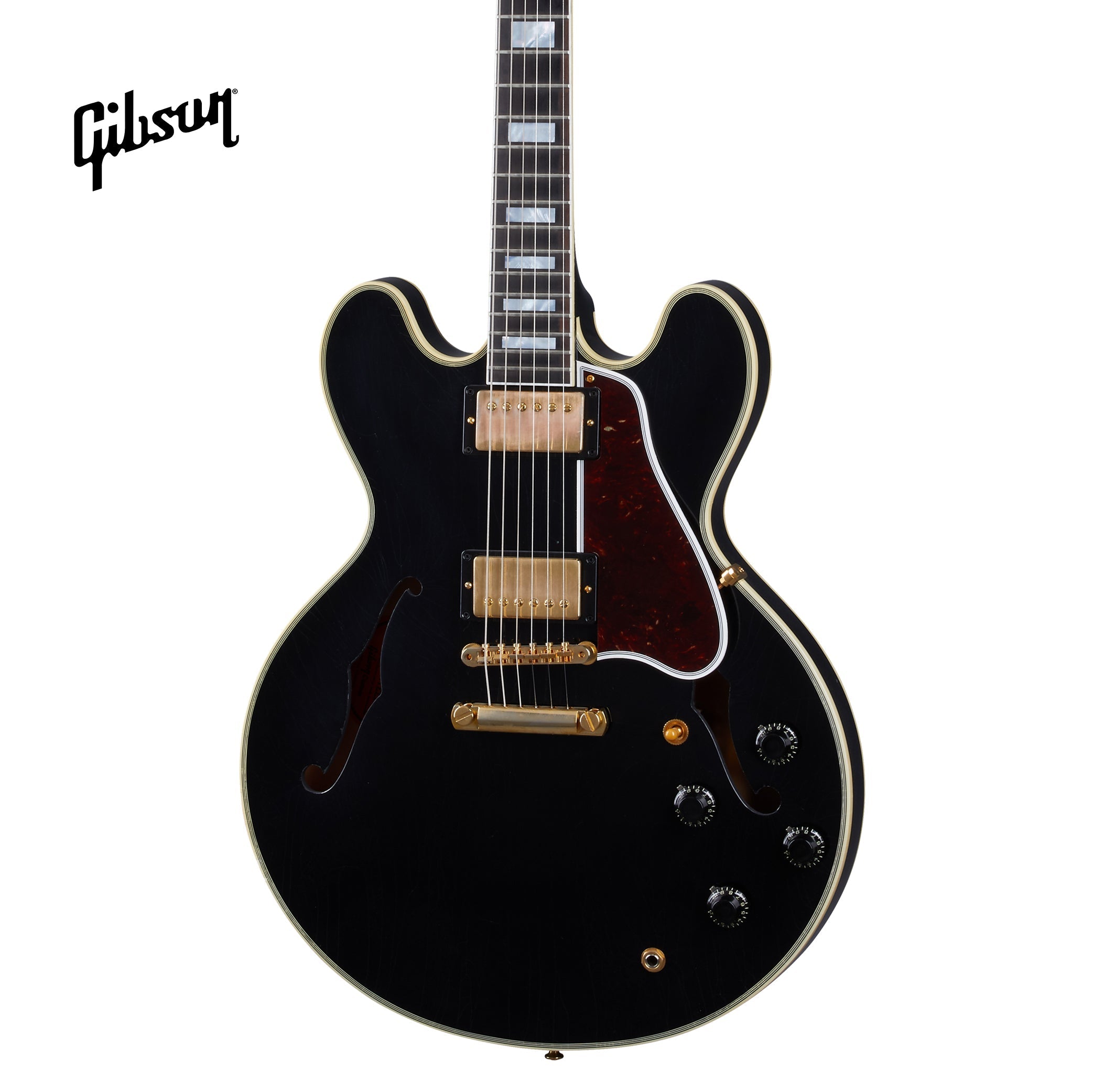 GIBSON 1959 ES-355 REISSUE STOP BAR ULTRA LIGHT AGED SEMI-HOLLOWBODY ELECTRIC GUITAR - EBONY