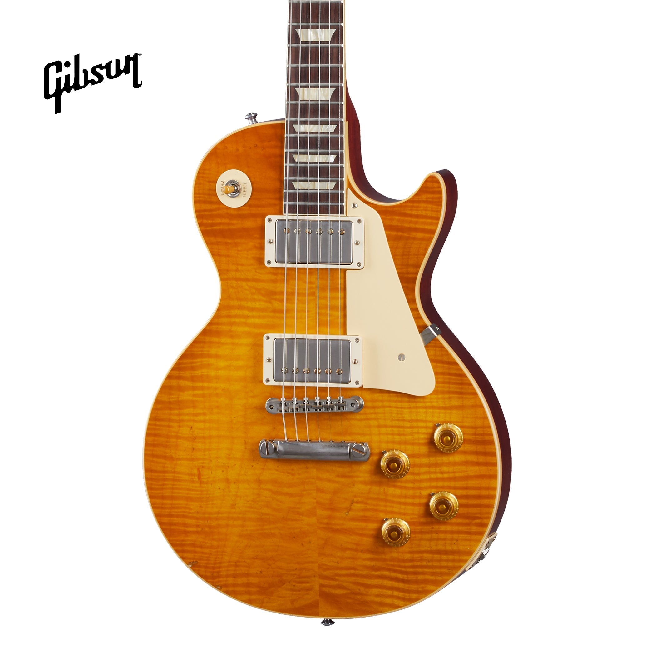 GIBSON 1959 LES PAUL STANDARD REISSUE LIGHT AGED ELECTRIC GUITAR - DIRTY LEMON