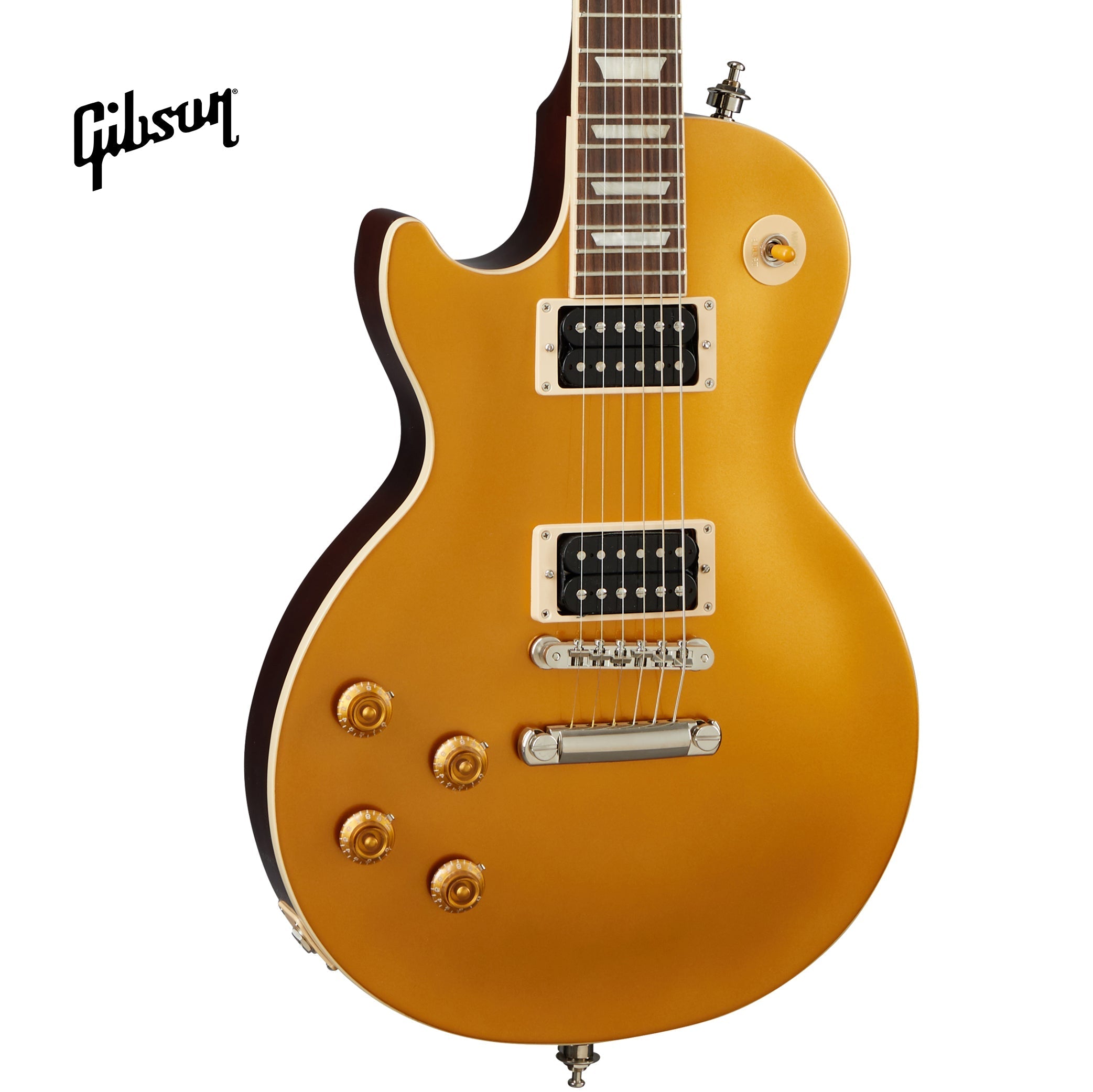 GIBSON SLASH "VICTORIA" LES PAUL STANDARD LEFT-HANDED ELECTRIC GUITAR - GOLDTOP DARK BACK