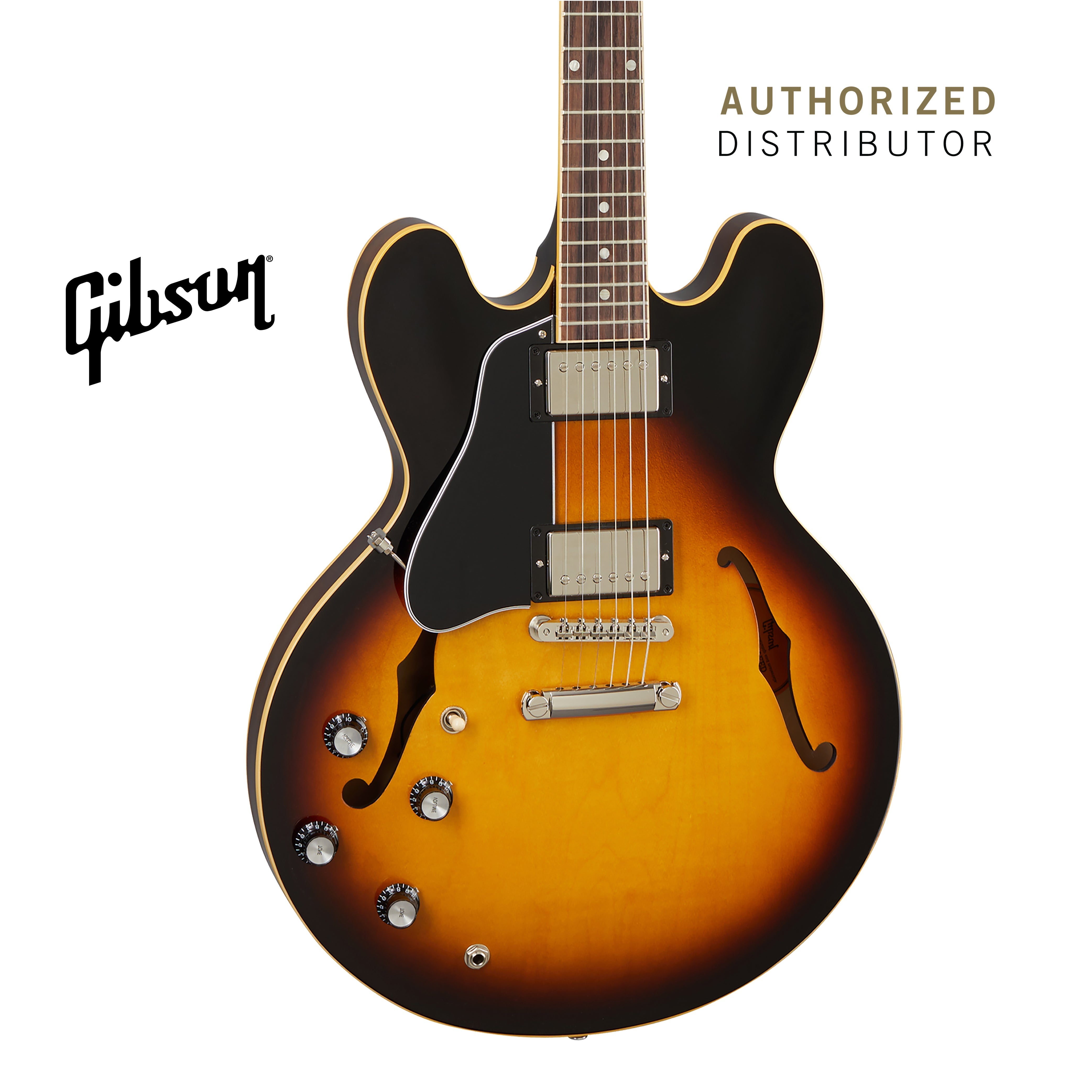 GIBSON ES-335 LEFT-HANDED SEMI-HOLLOWBODY ELECTRIC GUITAR - VINTAGE BURST